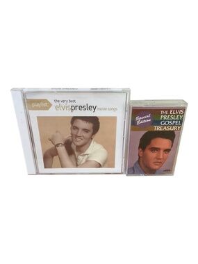 Elvis Presley CD & Cassette Tape Lot – Movie Songs Playlist & Gospel Treasury